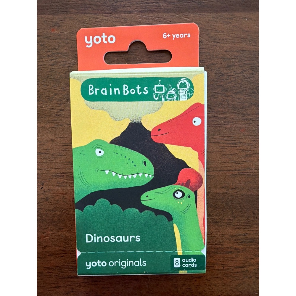 Yoto BrainBots Dinosaurs Audio Card Pack 8 Cards Yoto Originals Ages 6+ NEW